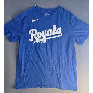 Nike Kansas City Royals Shirt Size Medium Salvador Perez #13 T-Shirt 2-Sided Tee